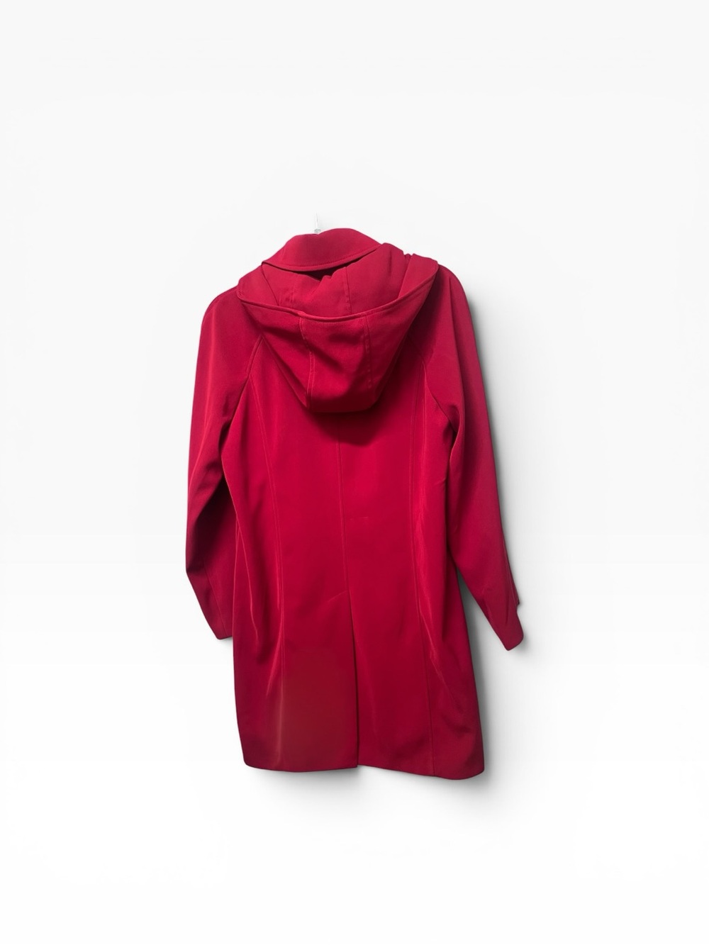 London Fog Women's Raspberry Hooded Trench Coat - Picture 3 of 6